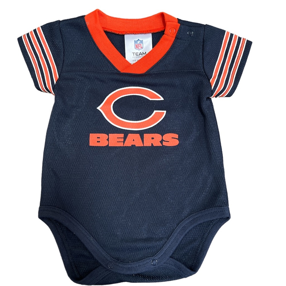 NFL Bears short sleeve jersey bodysuit 3-6 months good condition